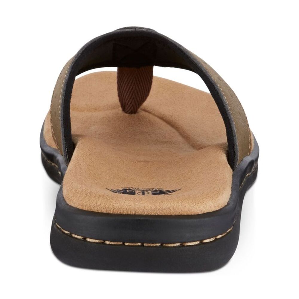 NWT DOCKERS Mens Brown Laguna Open Toe Slip On Flip Flop Sandal 12 M - Picture 2 of 5
